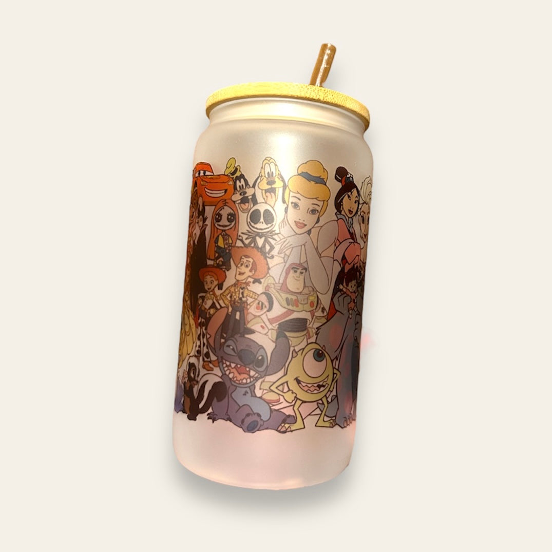 Got vidre amb tapa bambú “Disney”