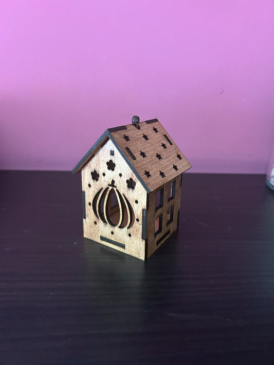 Casitas otoñales de madera