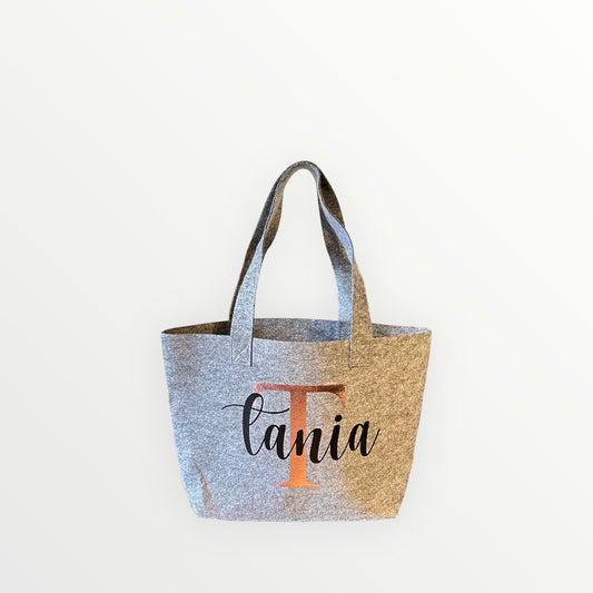 Tote bag de fieltro personalizada