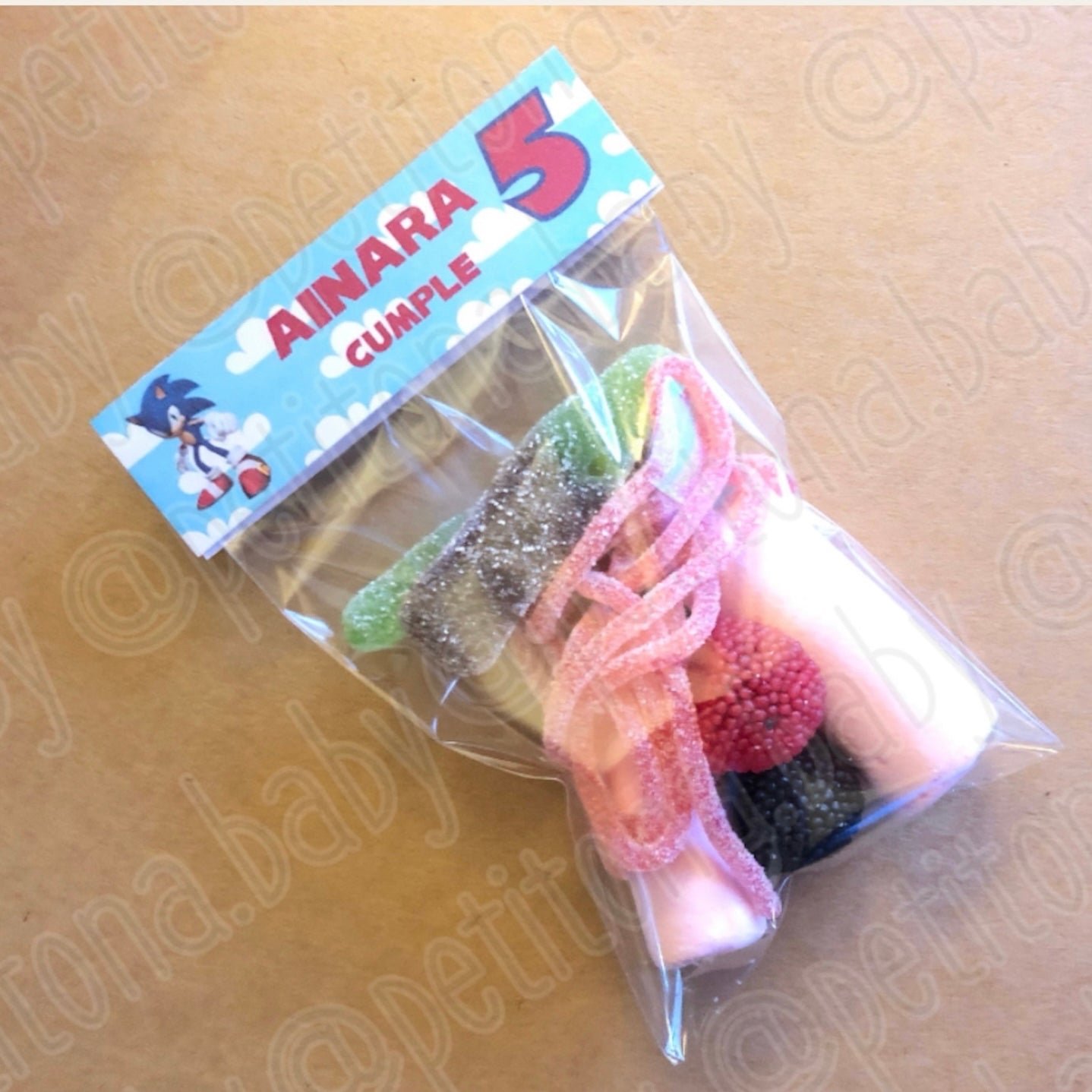 Bossa chuches personalitzada