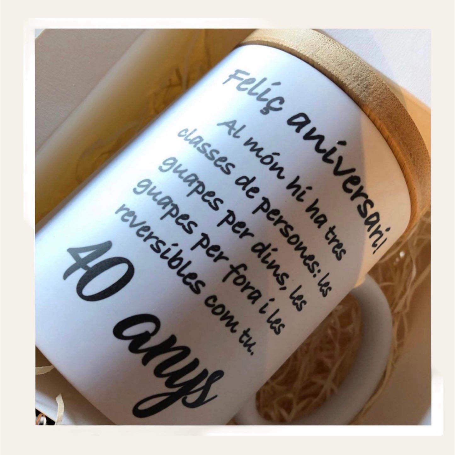 Tassa amb tapa bambú