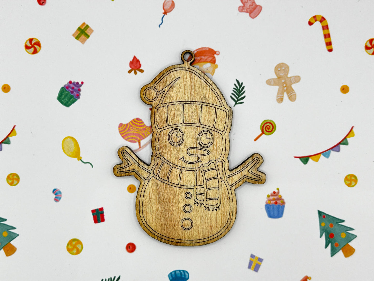 Bolas de Navidad de madera para pintar