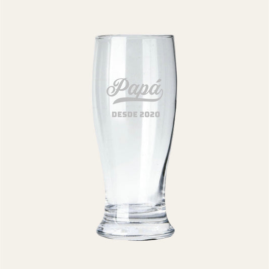 Vaso cerveza personalizado día del padre