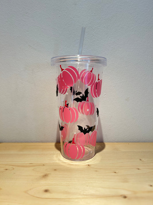 Vaso plástico transparente “Halloween”