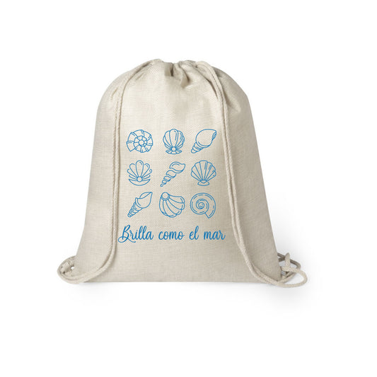 MOCHILA CUERDAS "BRILLA COMO EL MAR"
