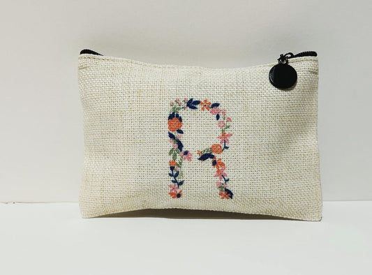 Moneder personalitzat amb inicial floral