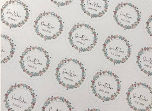 Etiquetas para detalles 5cm