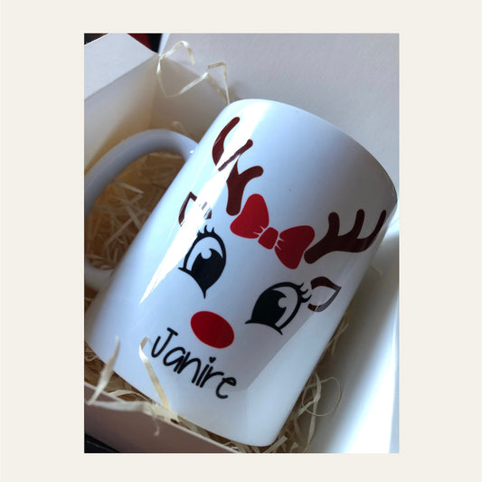 Taza navidad personalizada "Reno"