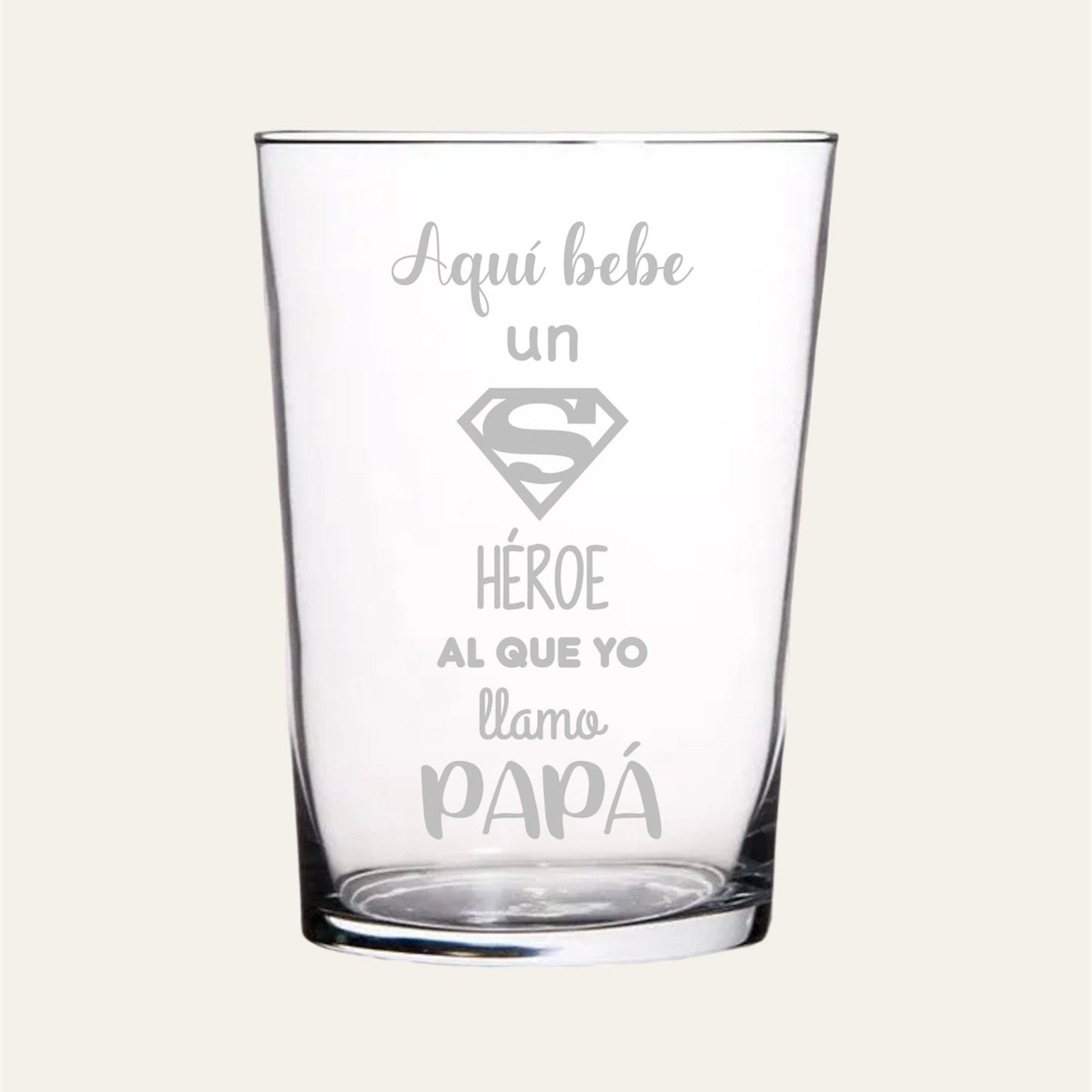 Vaso sidra personalizado día del padre