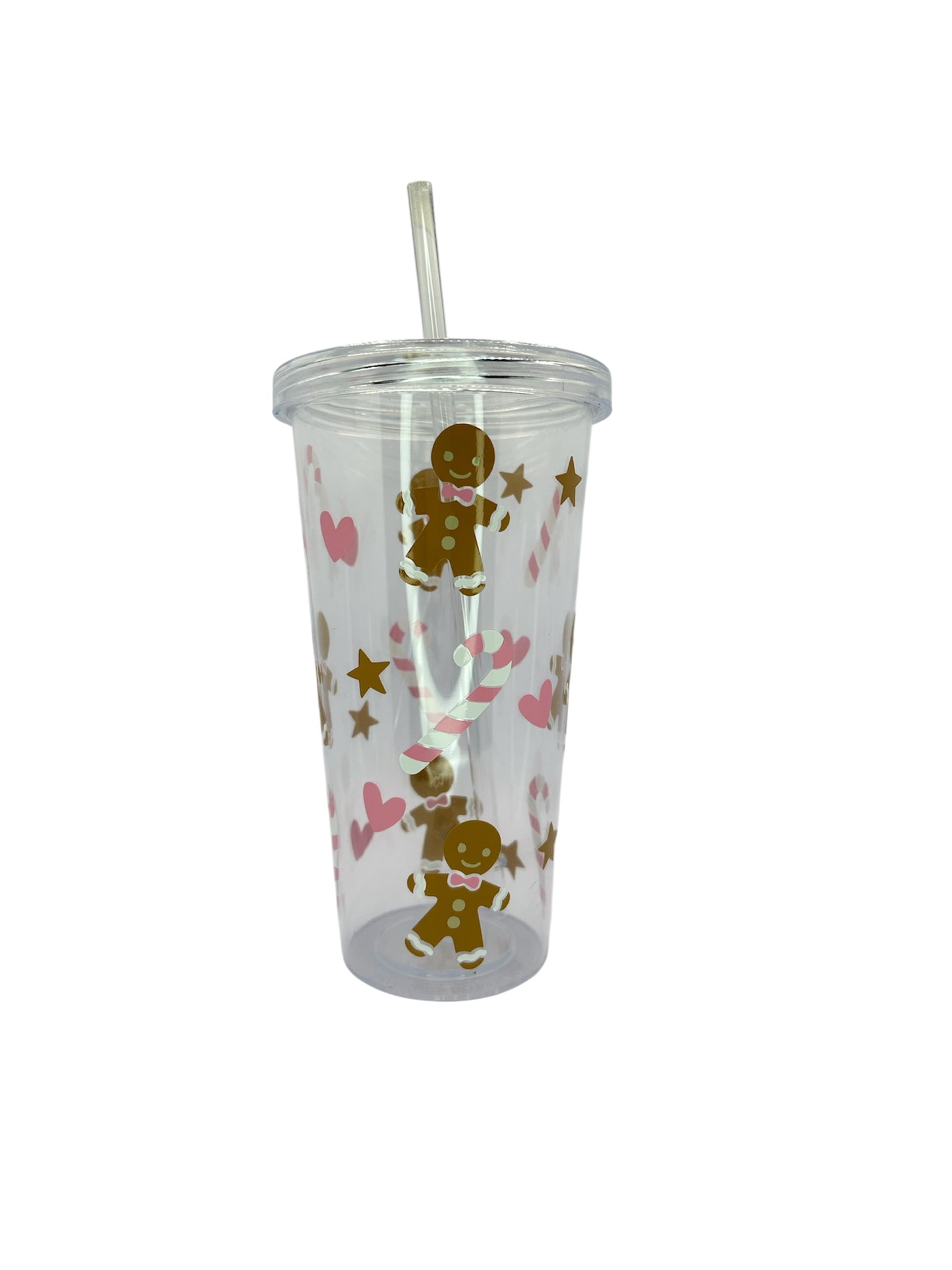 Vaso plástico transparente “Navidad”