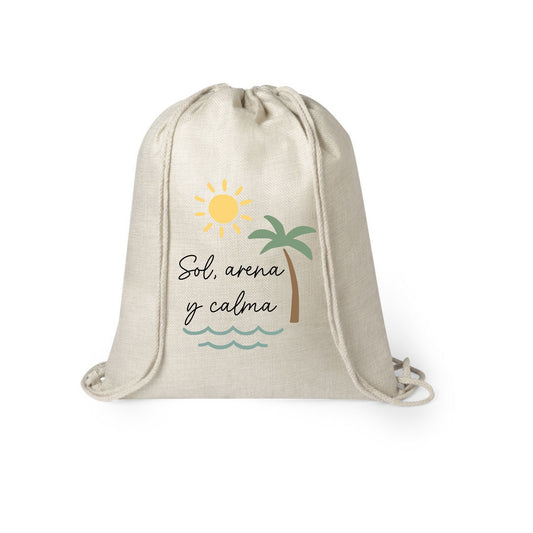 MOCHILA CUERDAS "SOL, ARENA Y CALMA"