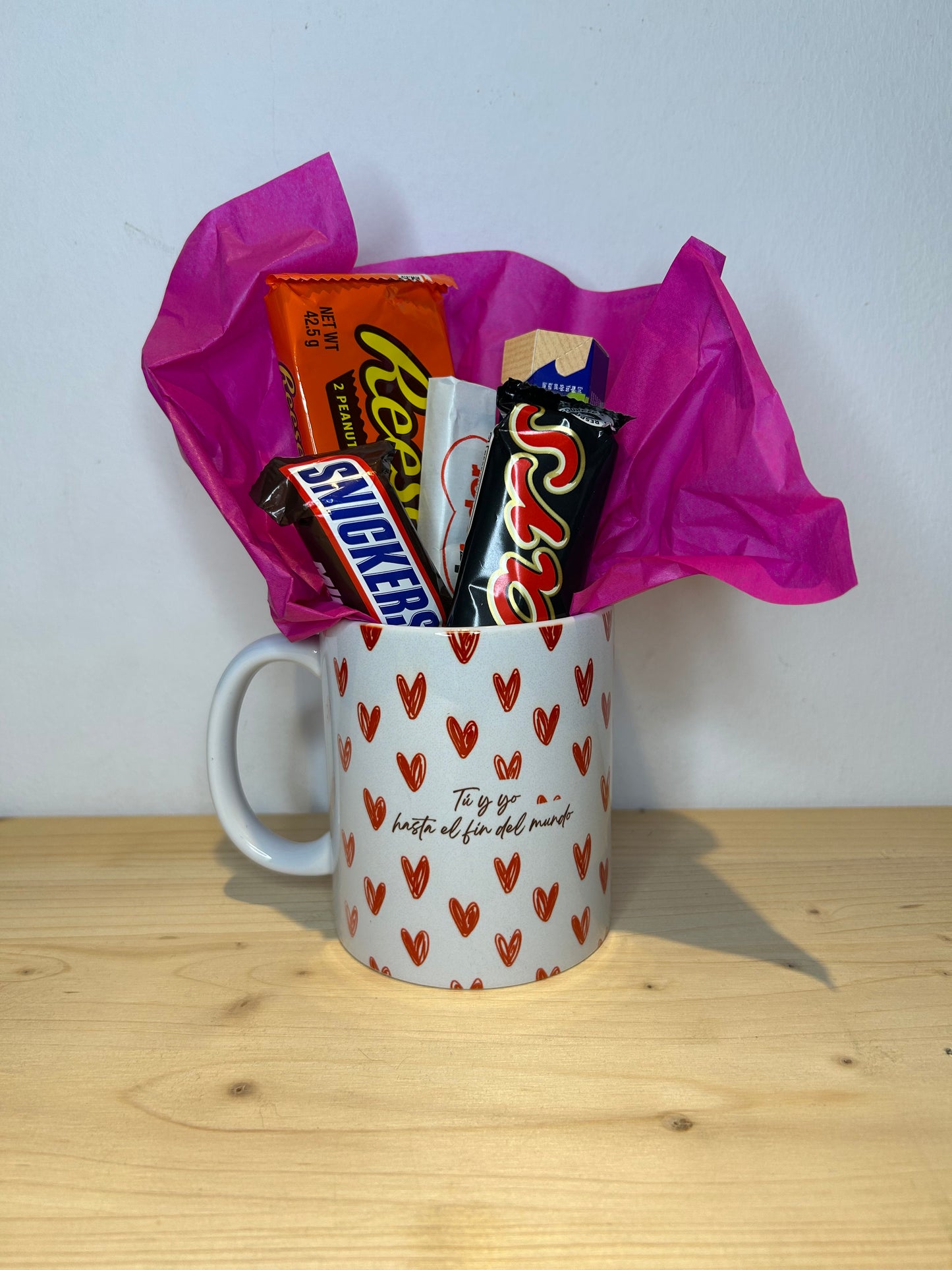 Taza con chocolatinas “San Valentín”