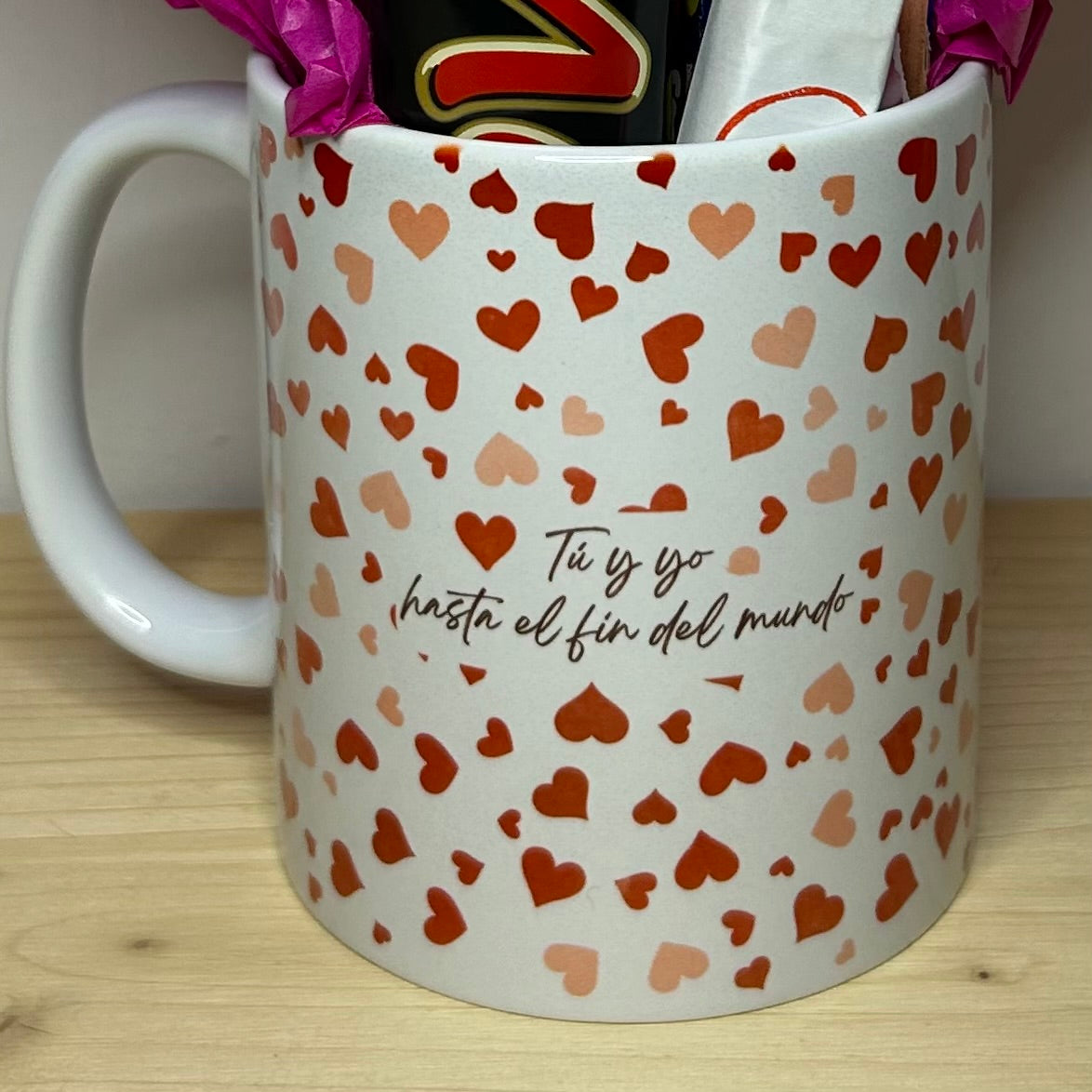 Taza con chocolatinas “San Valentín”