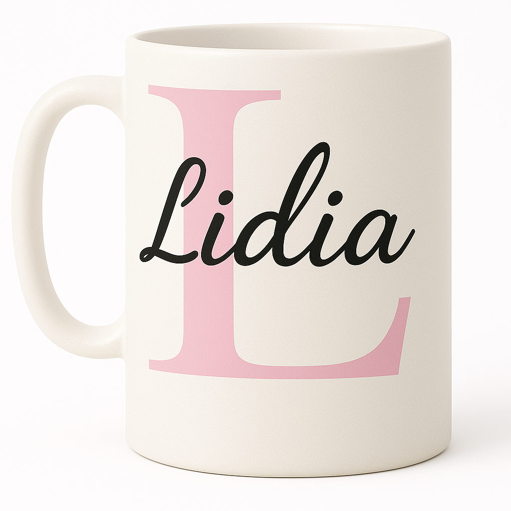 Taza Profes - Inicial y nombre