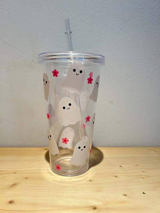 Vaso plástico transparente “Halloween”