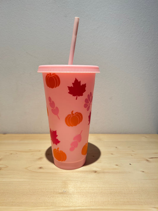 Vaso Otoño Rosa