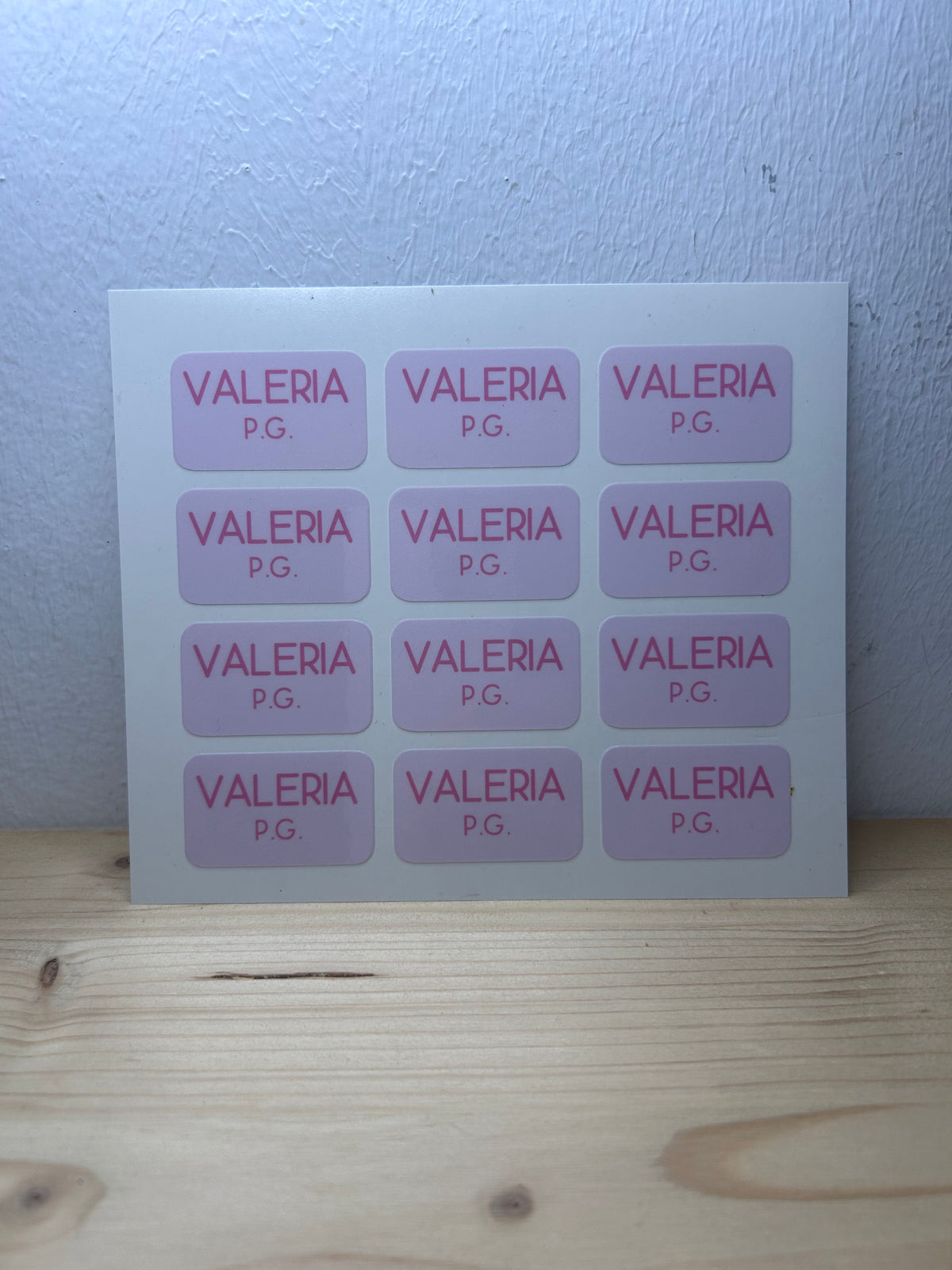 Pack 12 etiquetas adhesivas