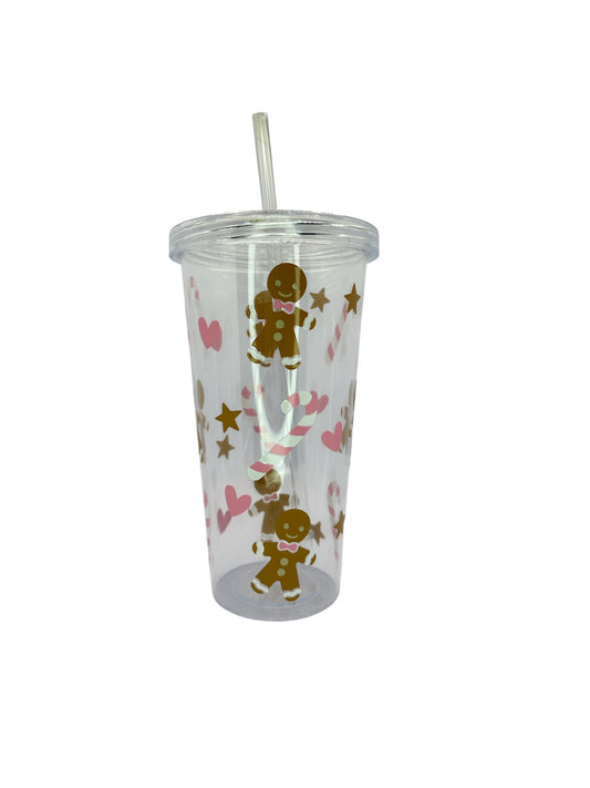 Vaso plástico transparente “Navidad”