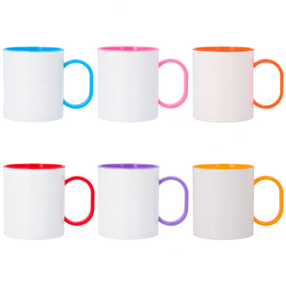 Taza plástico color personalizada